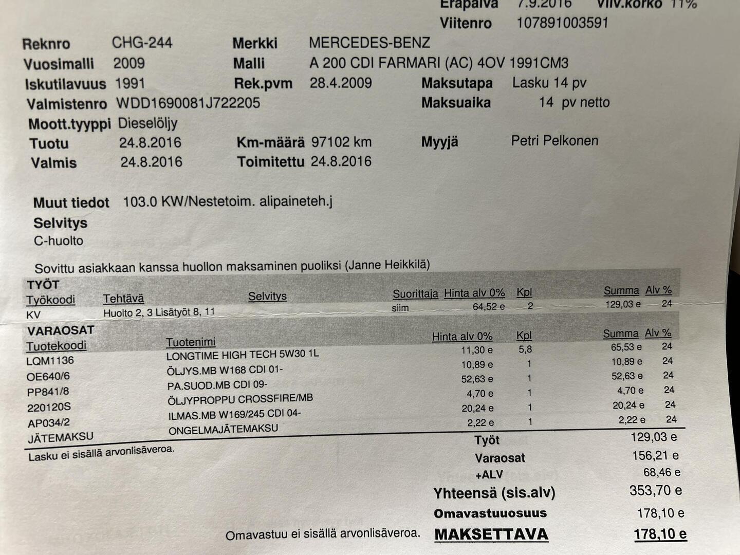 MERCEDES-BENZ A 2009