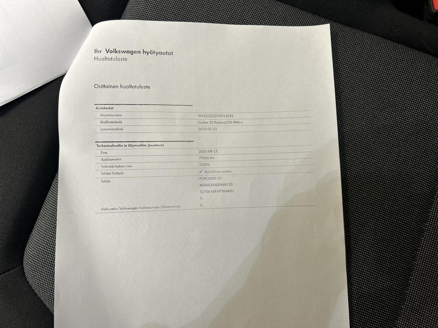 VOLKSWAGEN Crafter 2018