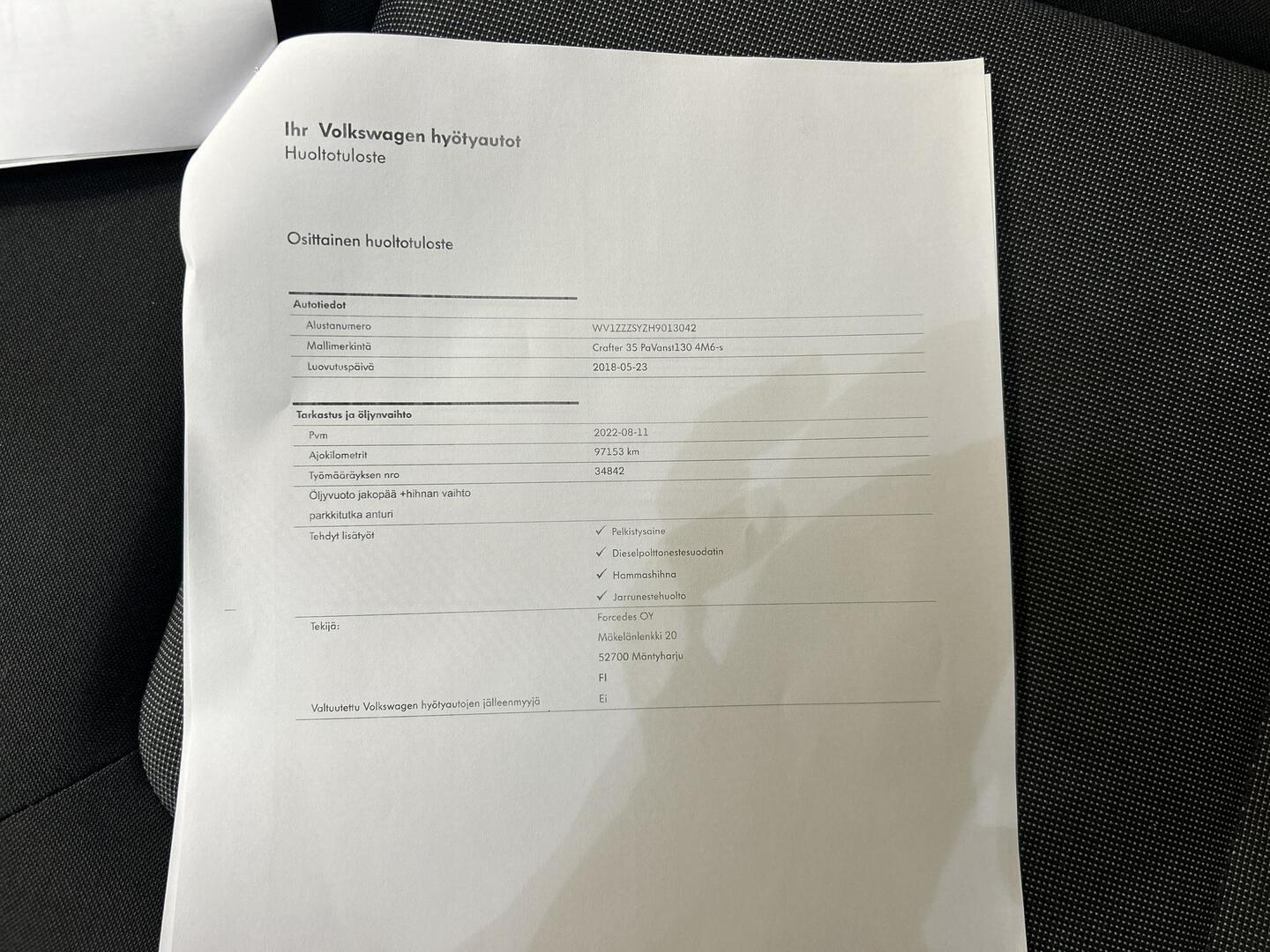VOLKSWAGEN Crafter 2018