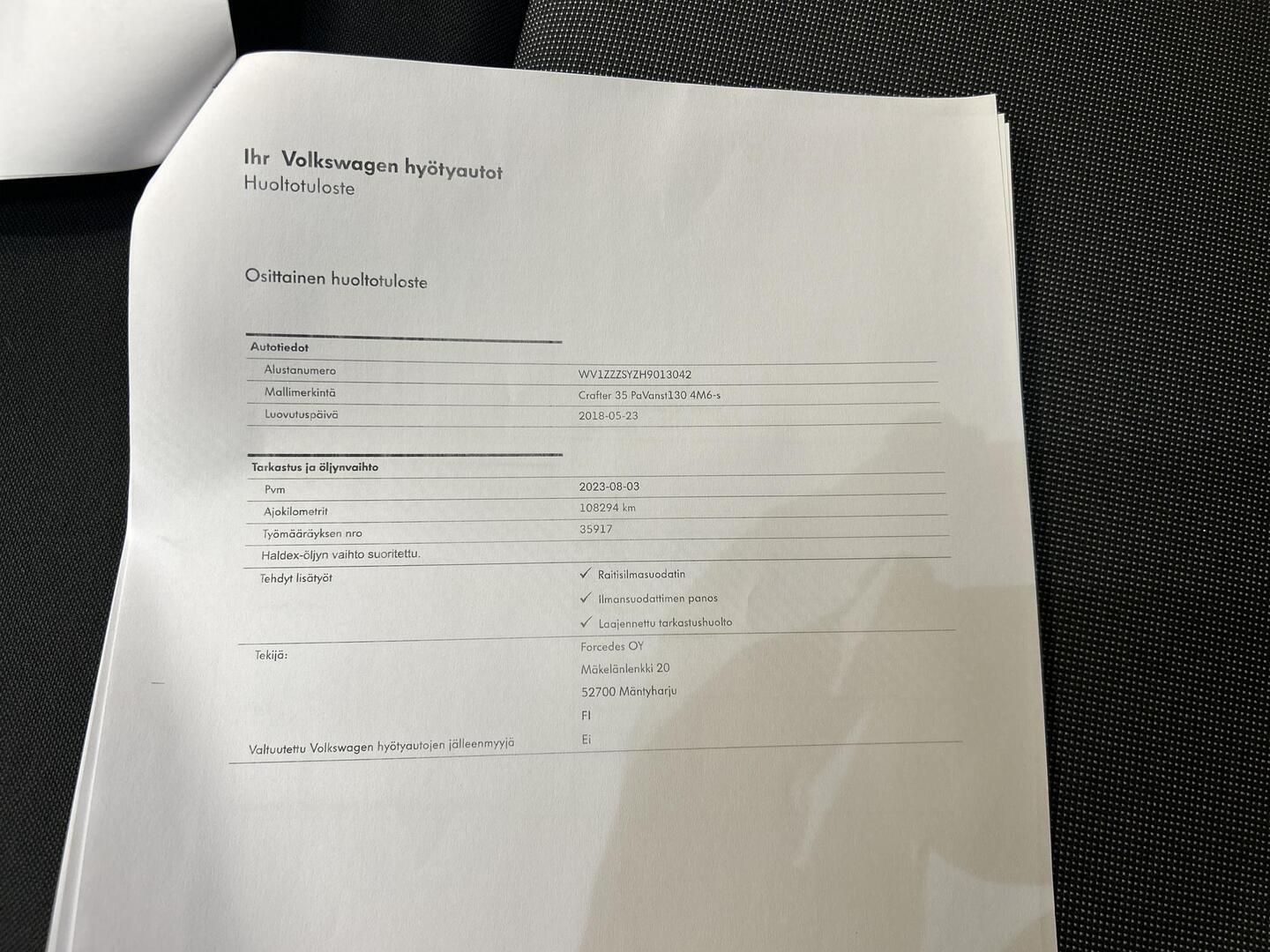 VOLKSWAGEN Crafter 2018