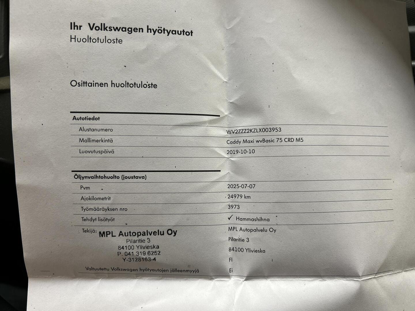 VOLKSWAGEN Caddy Maxi 2019