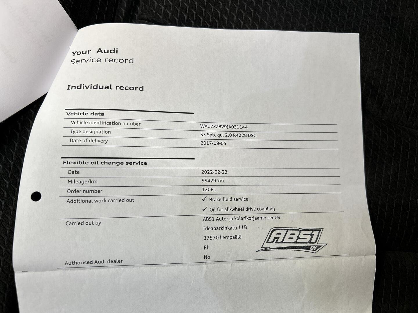 AUDI S3 2017