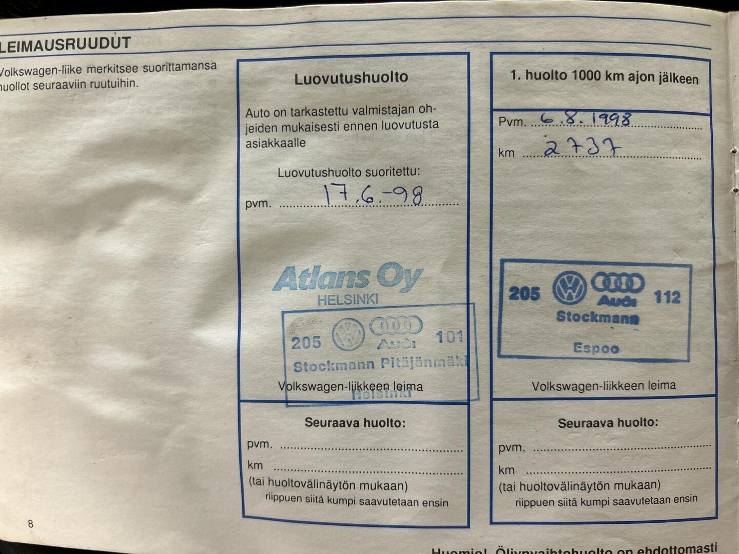 VOLKSWAGEN Passat 1998