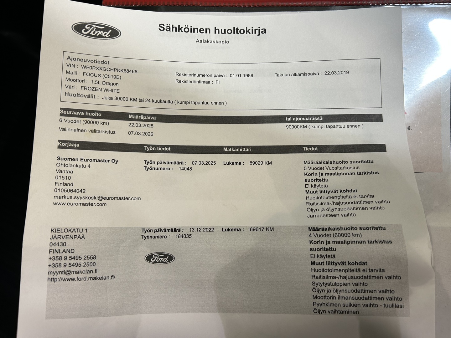 FORD Focus 2019
