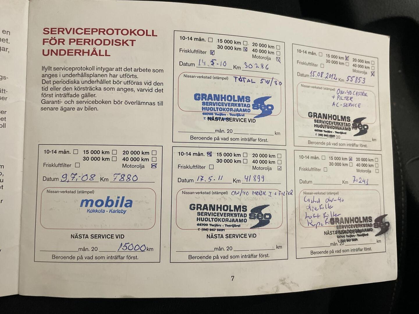 NISSAN Primera 2007
