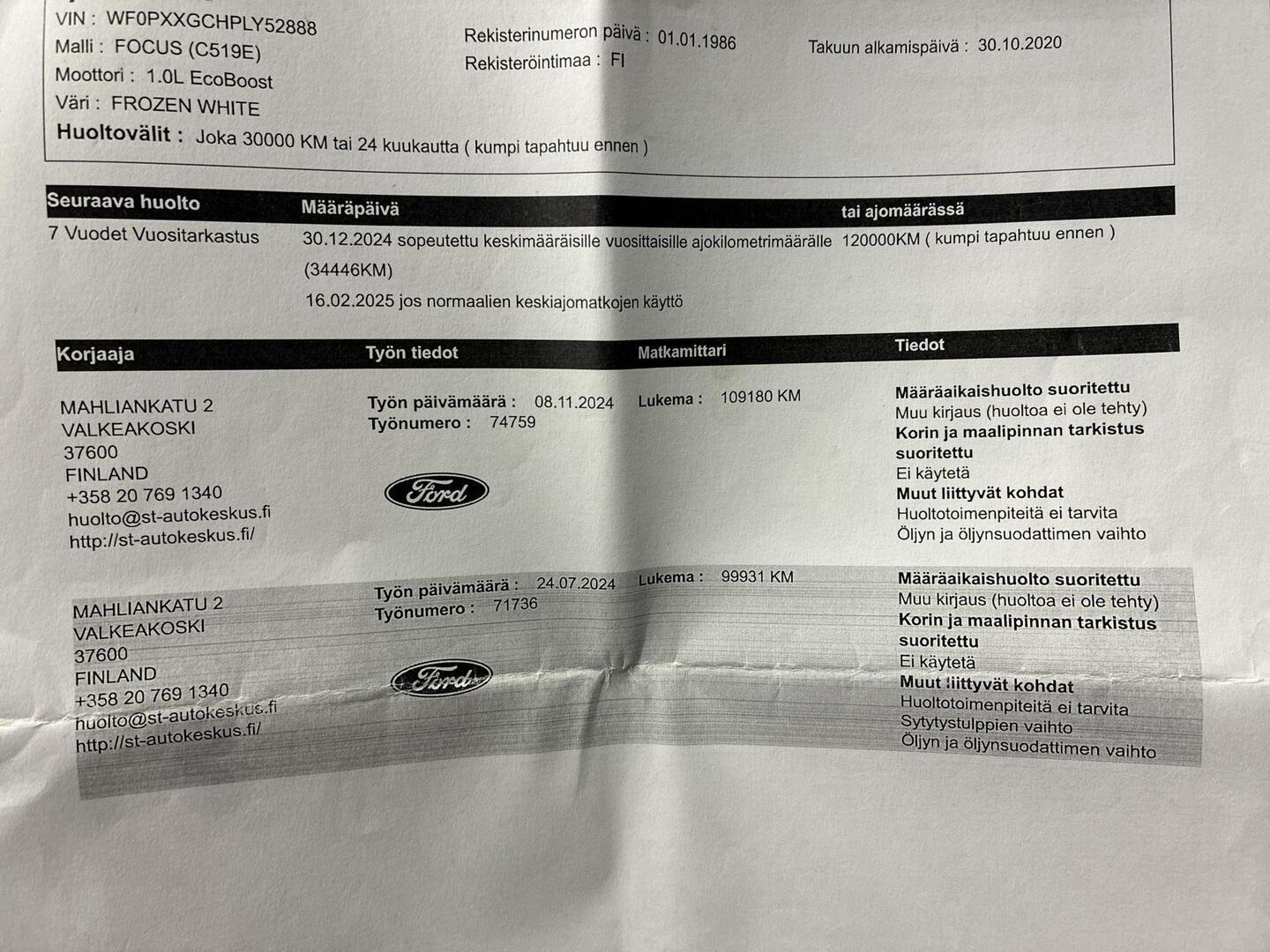 FORD Focus 2020