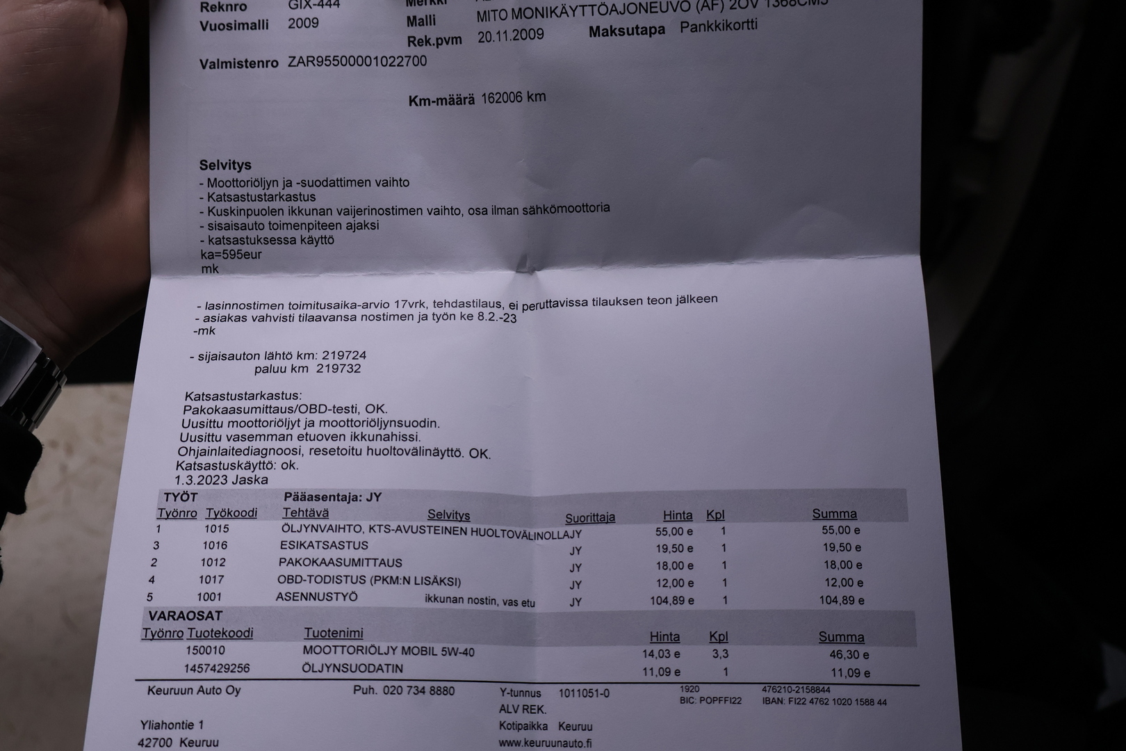 ALFA ROMEO MiTo 2009