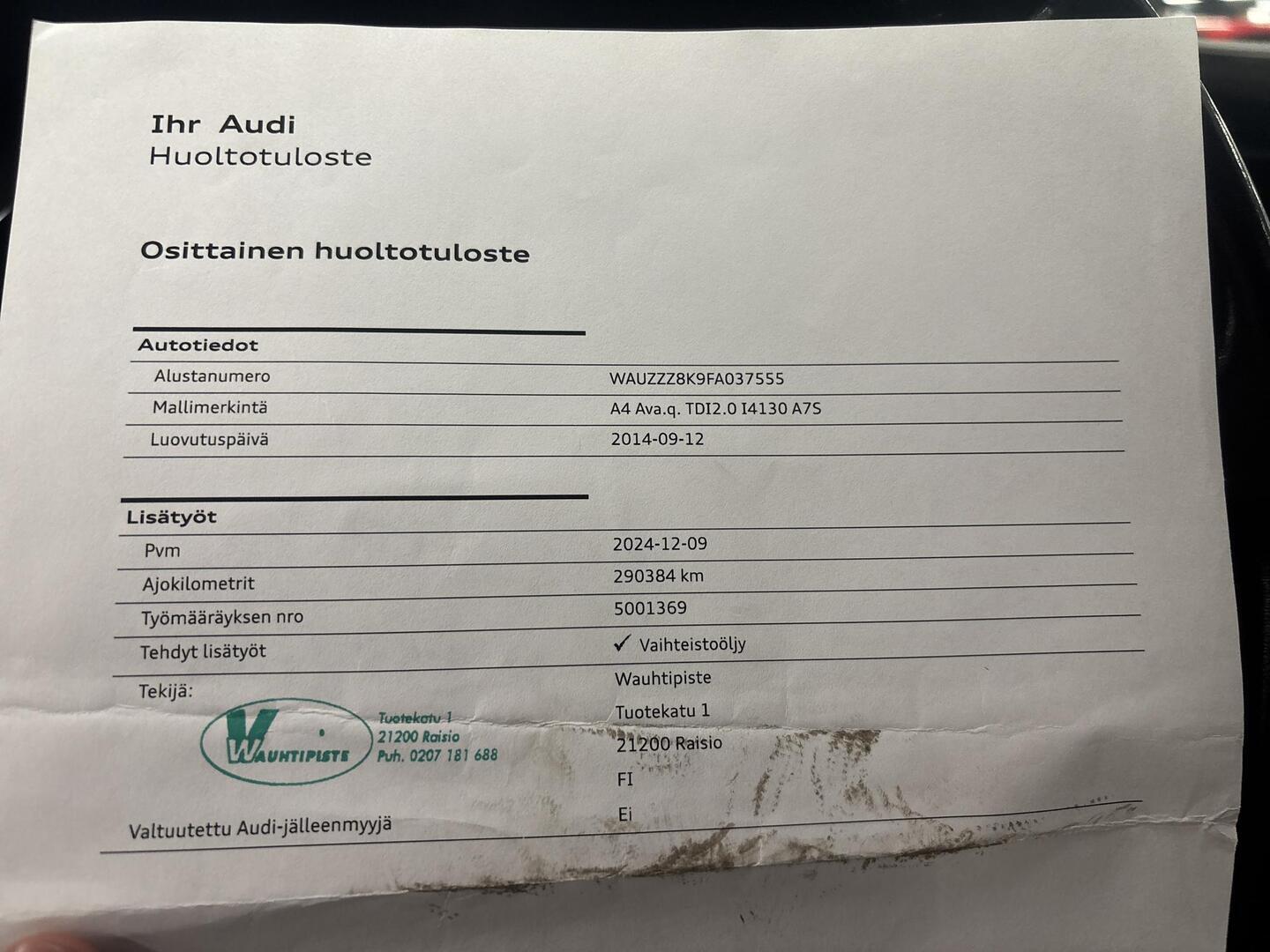 AUDI A4 2014