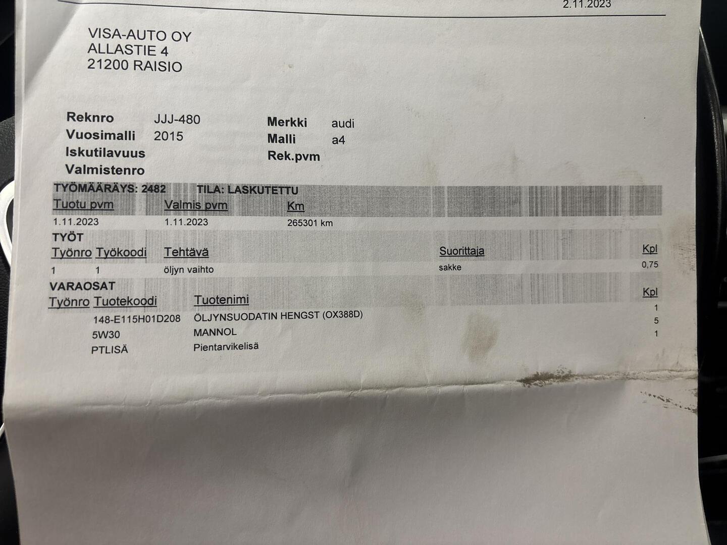 AUDI A4 2014