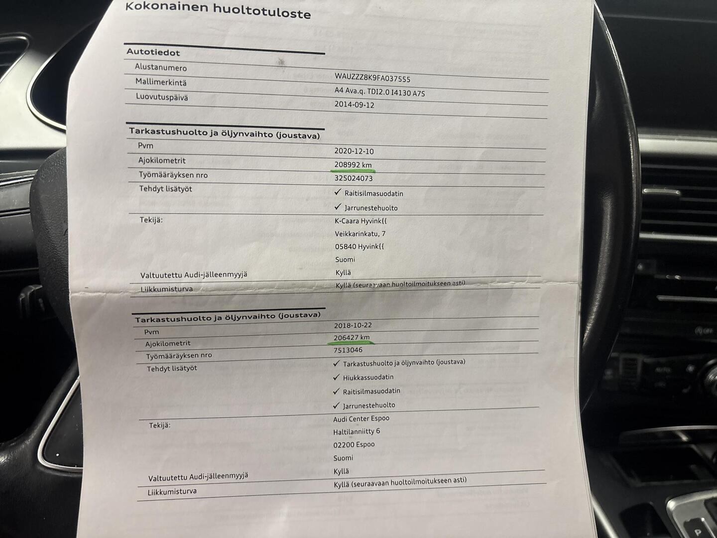 AUDI A4 2014