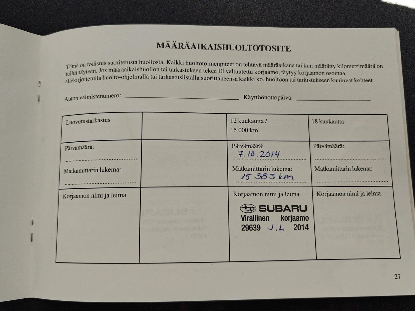 SUBARU Forester 2013