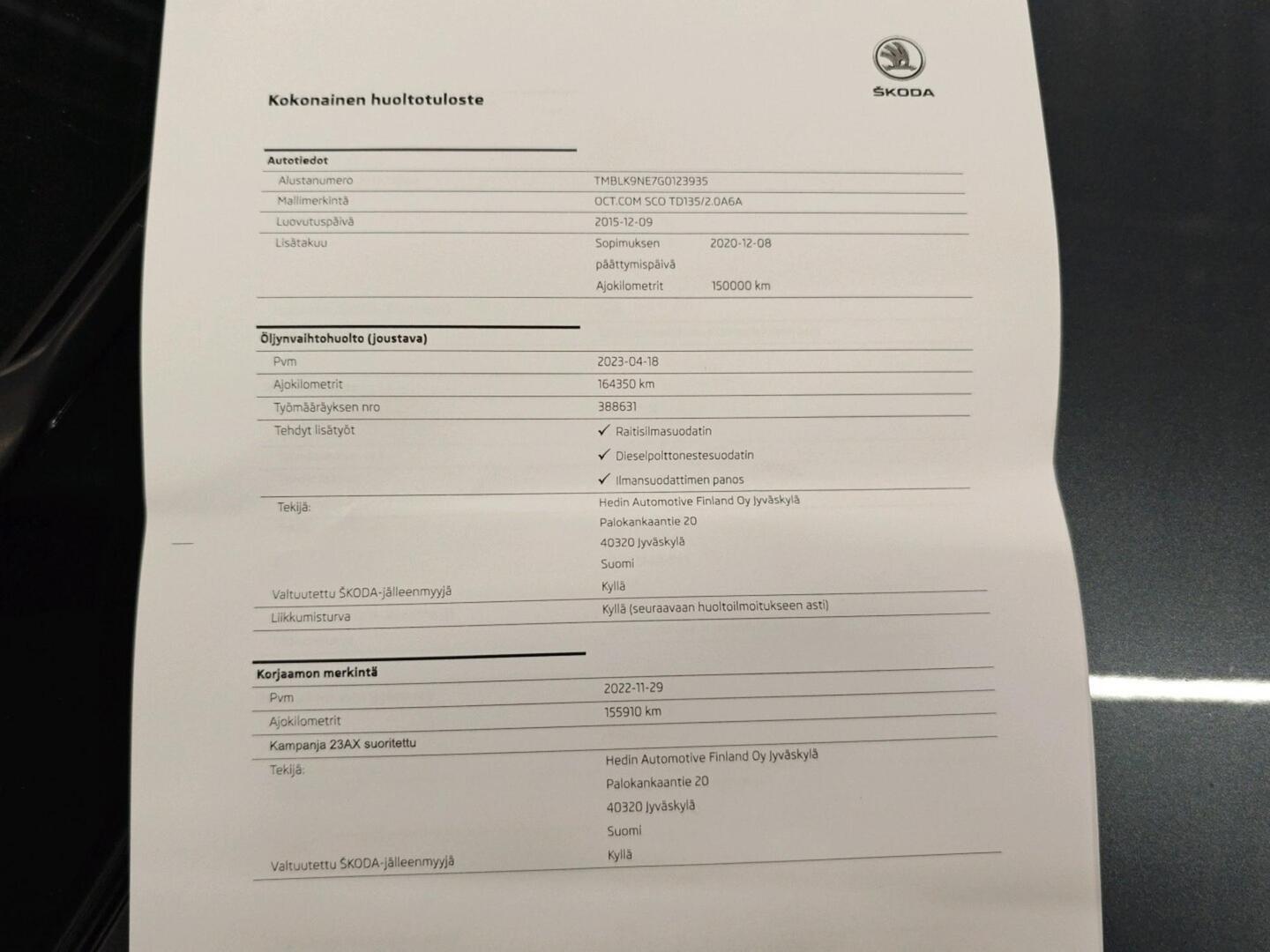 SKODA Octavia 2015
