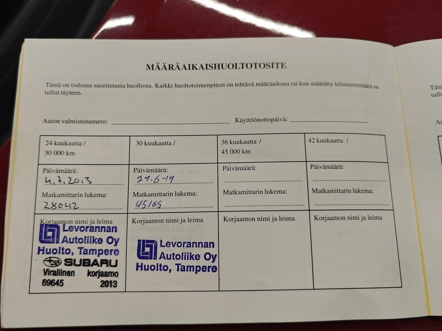 SUBARU Forester 2012