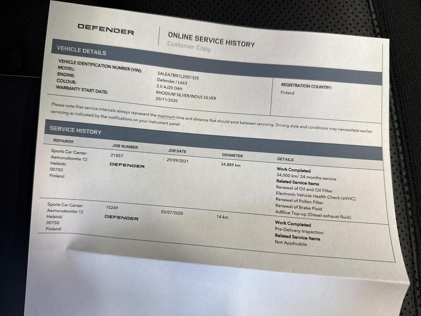 LAND ROVER Defender 2020