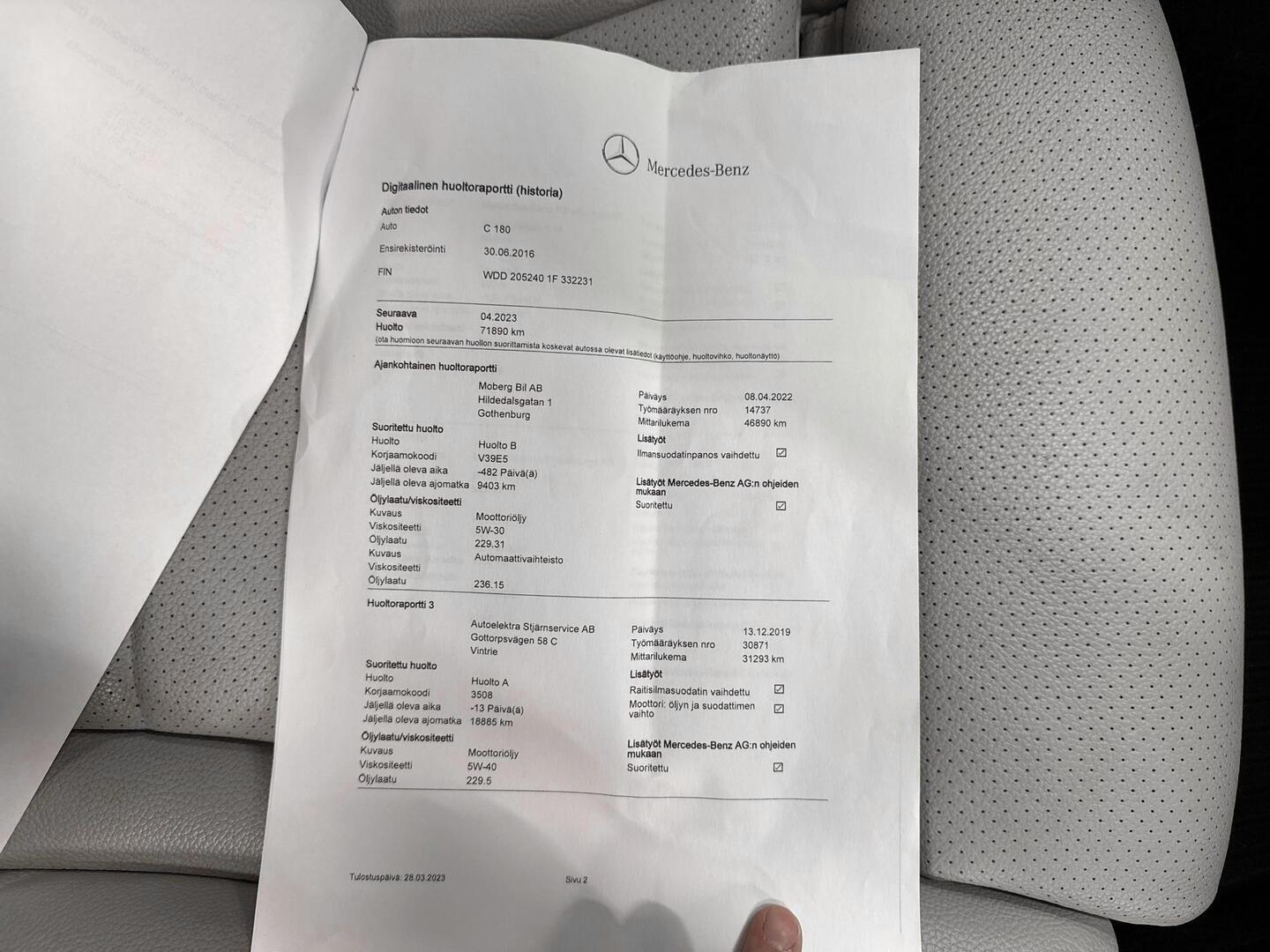 MERCEDES-BENZ C 2016