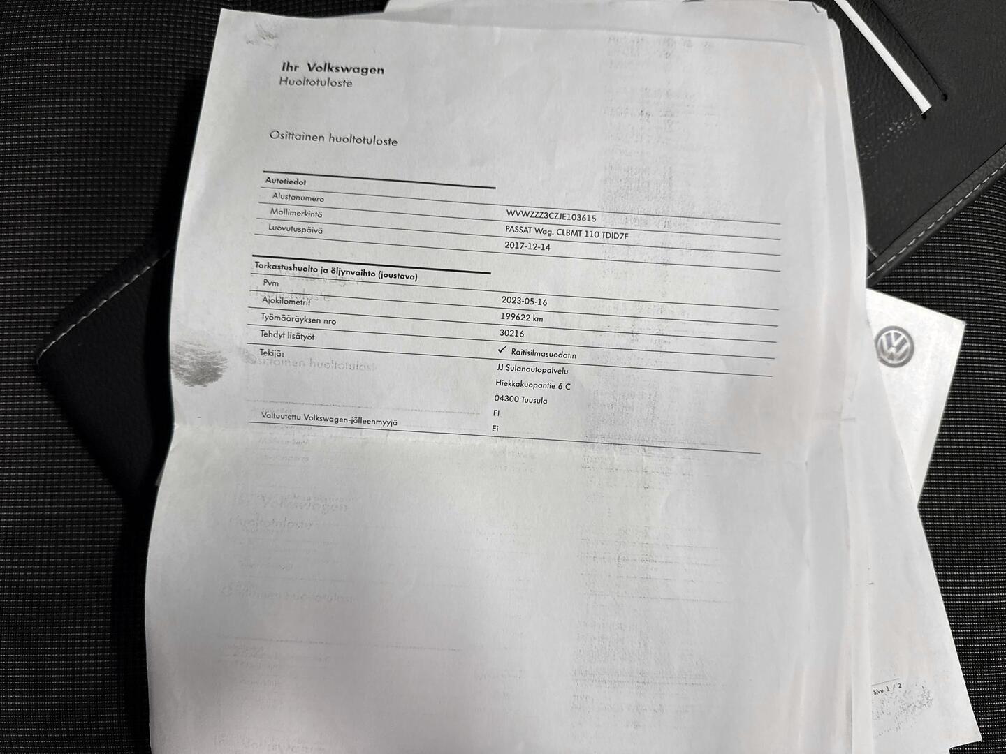 VOLKSWAGEN Passat 2017