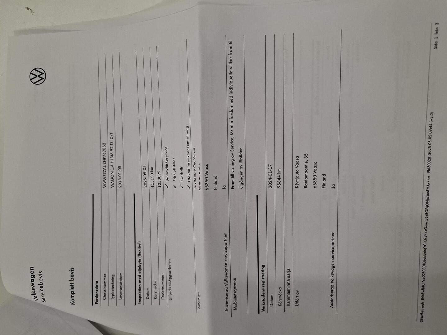 VOLKSWAGEN Golf 2018