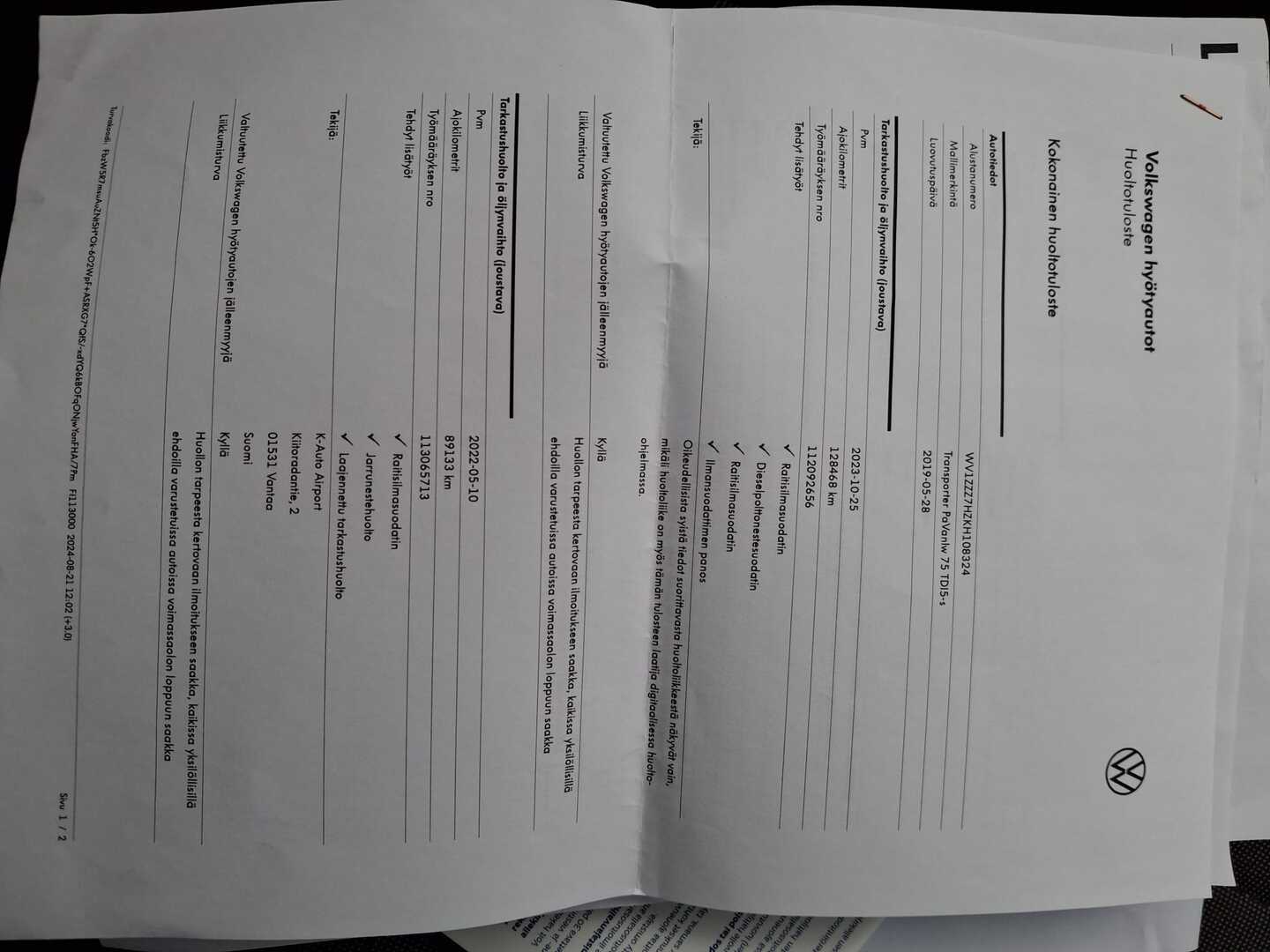 VOLKSWAGEN Transporter 2019