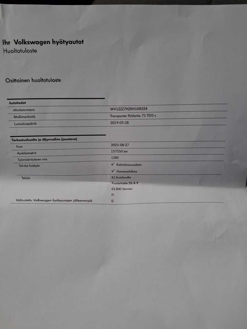 VOLKSWAGEN Transporter 2019