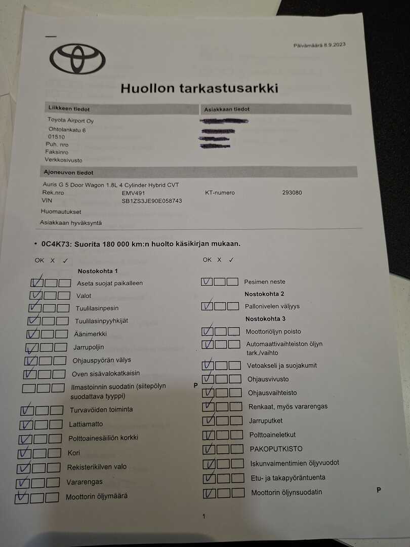 TOYOTA Auris 2014