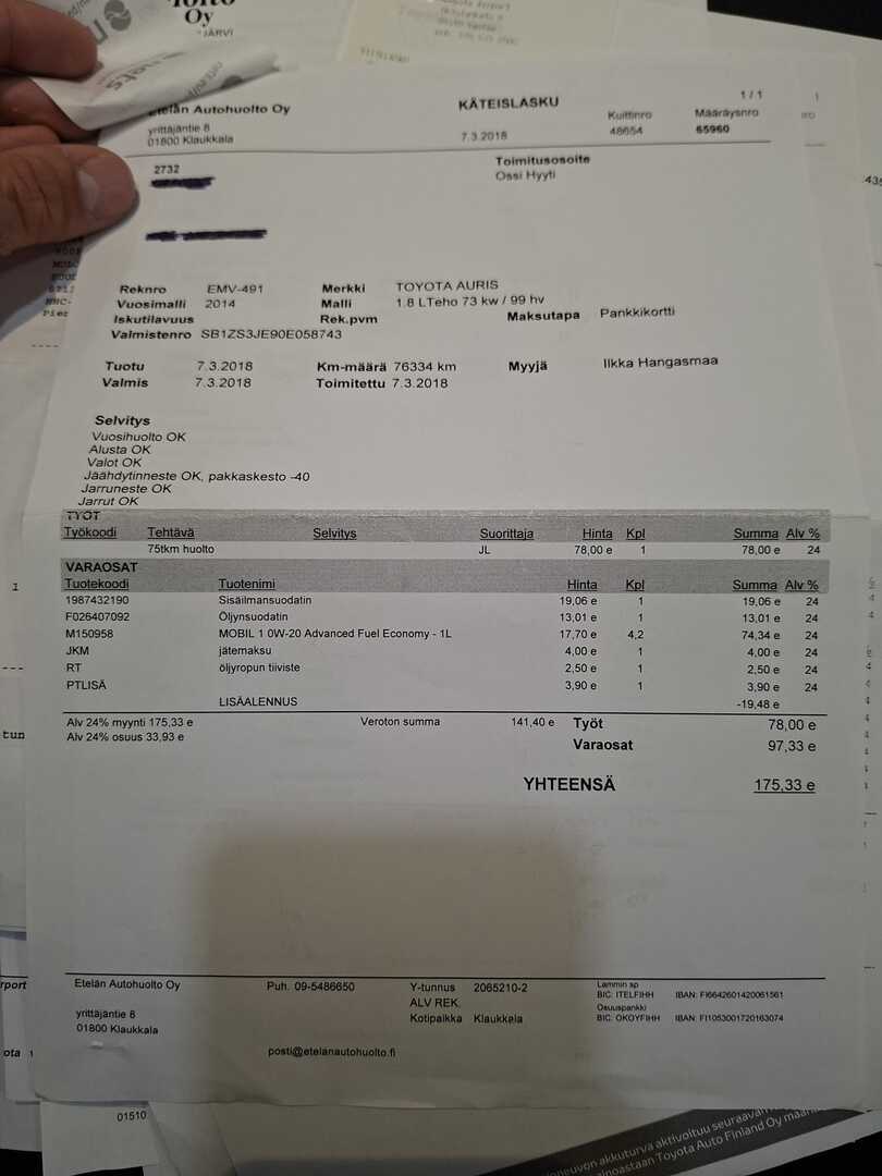 TOYOTA Auris 2014