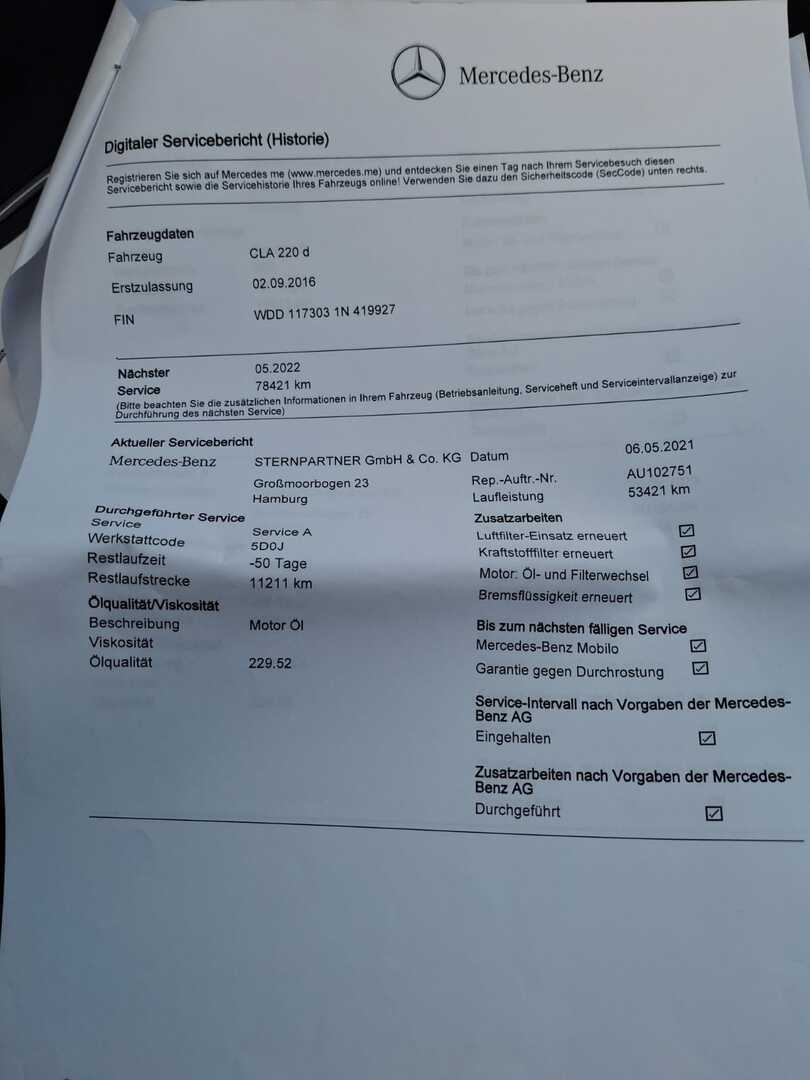 MERCEDES-BENZ CLA 2016