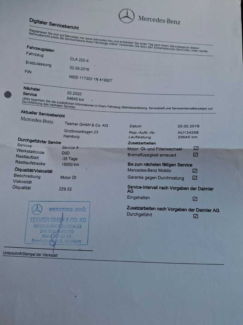 MERCEDES-BENZ CLA 2016