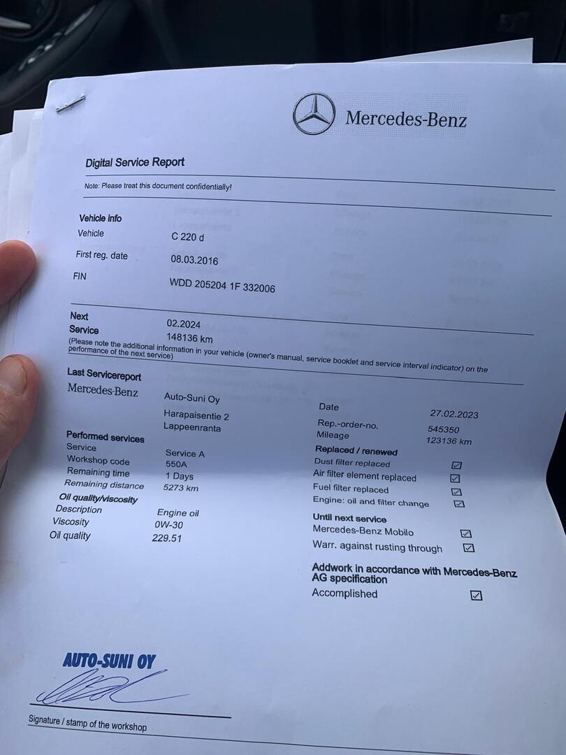 MERCEDES-BENZ C 2016