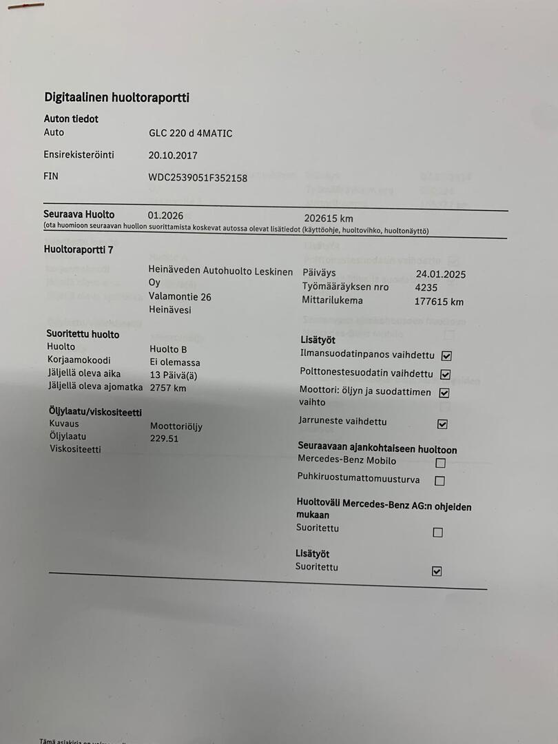 MERCEDES-BENZ GLC 2017