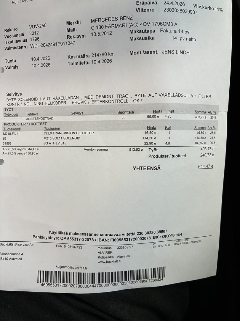 MERCEDES-BENZ C 2012