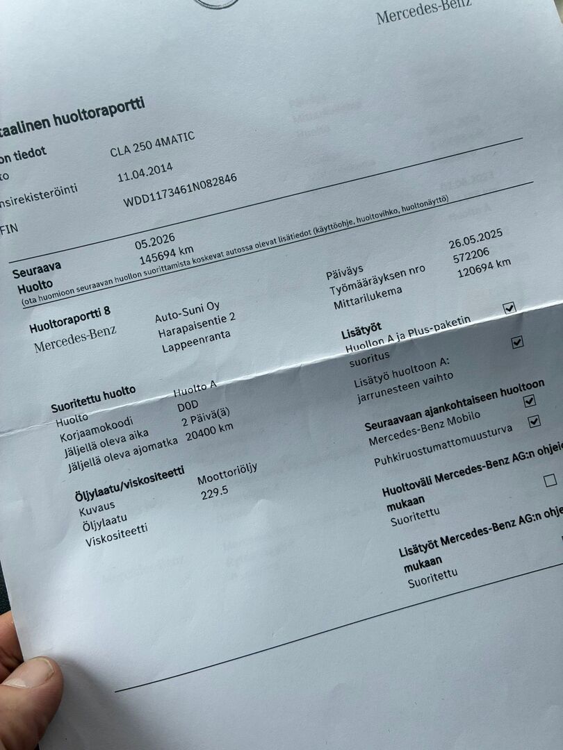 MERCEDES-BENZ CLA 2014