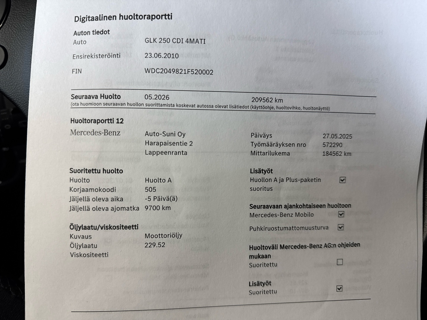 MERCEDES-BENZ GLK 2010