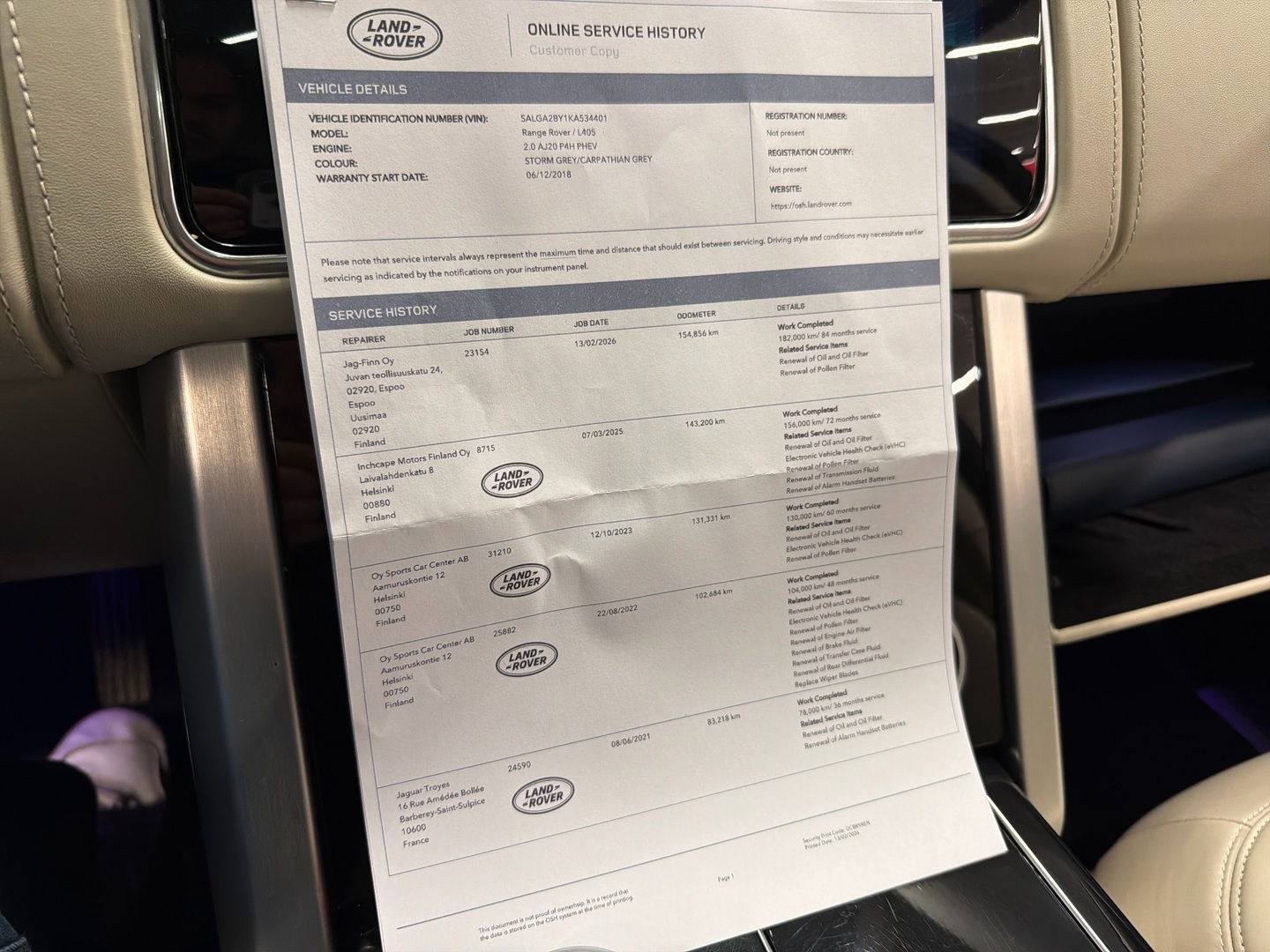 LAND ROVER Range Rover 2019