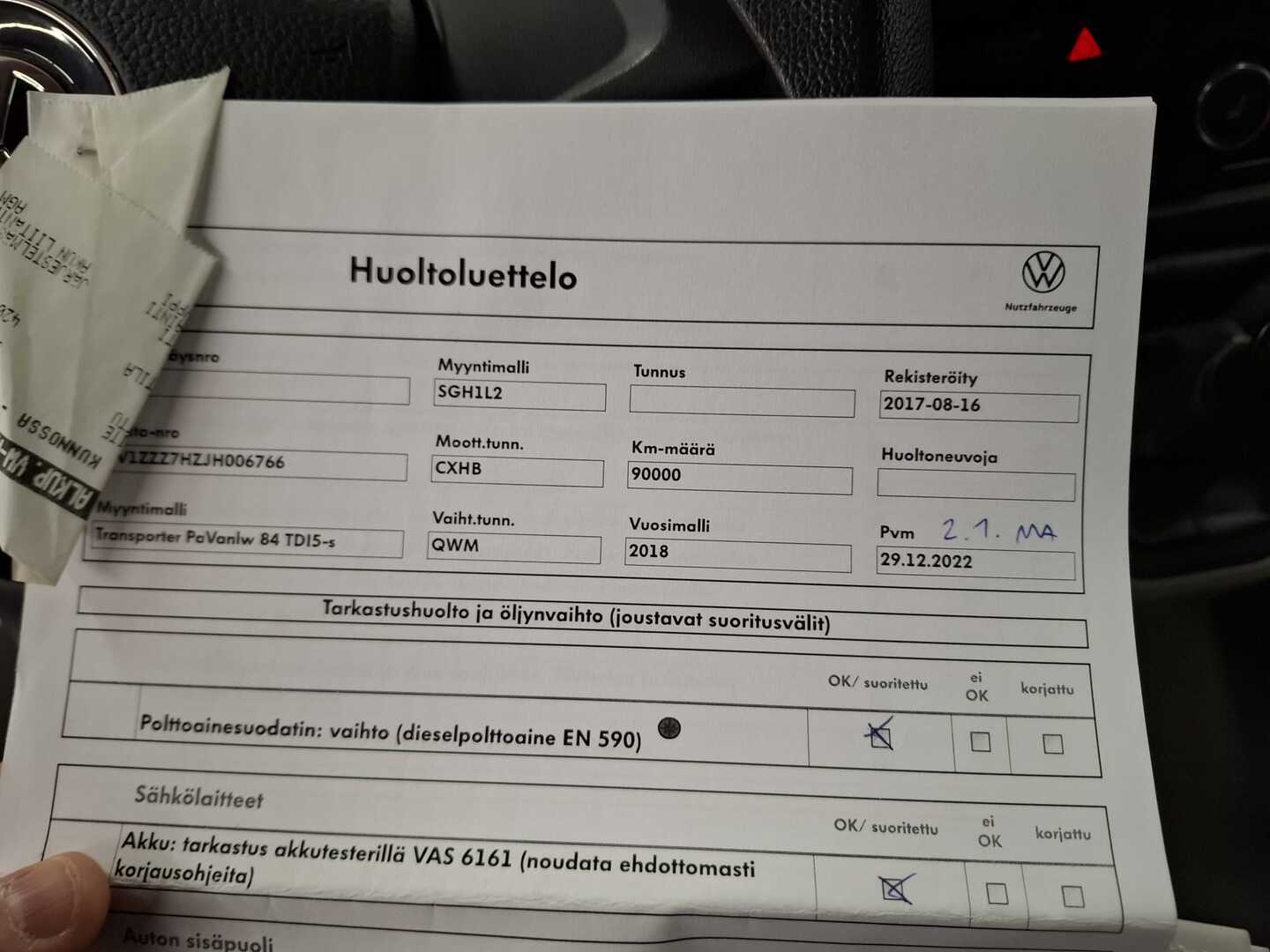 VOLKSWAGEN Transporter 2018