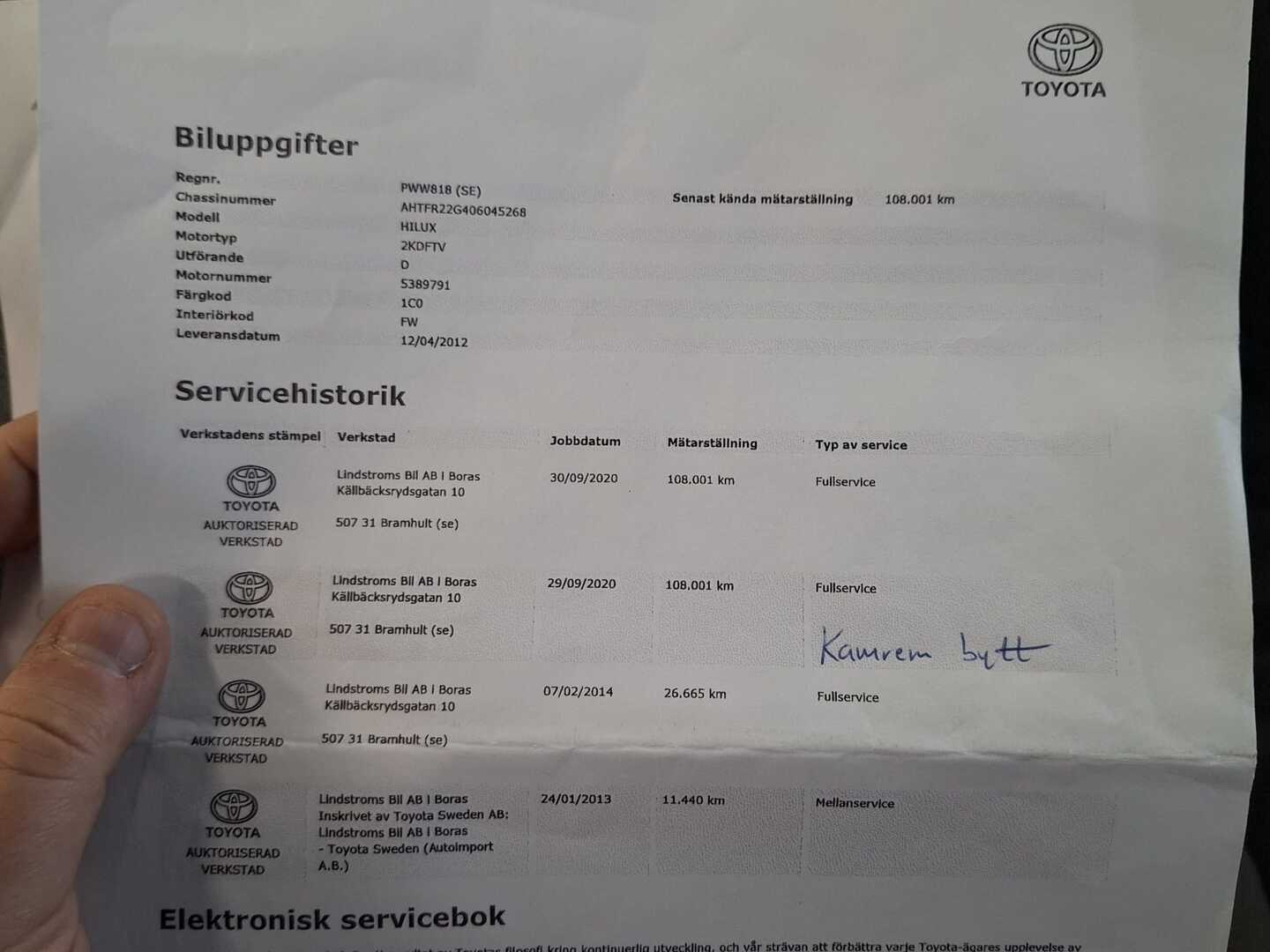 TOYOTA Hilux 2012