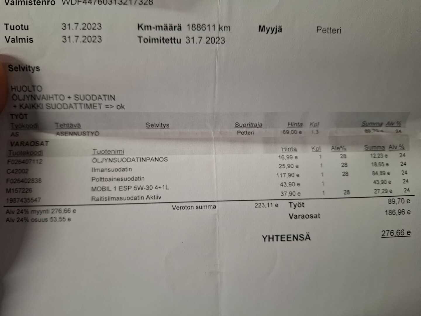 MERCEDES-BENZ Vito 2017