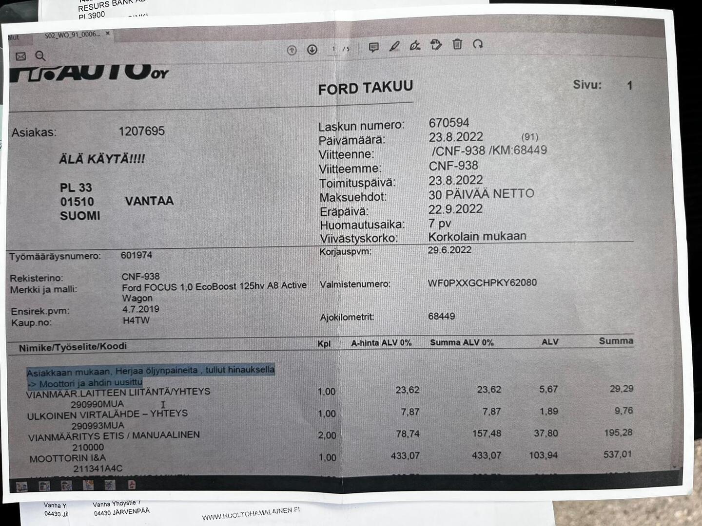 FORD Focus 2019