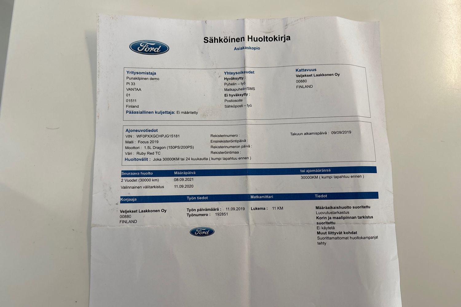 FORD Focus 2019