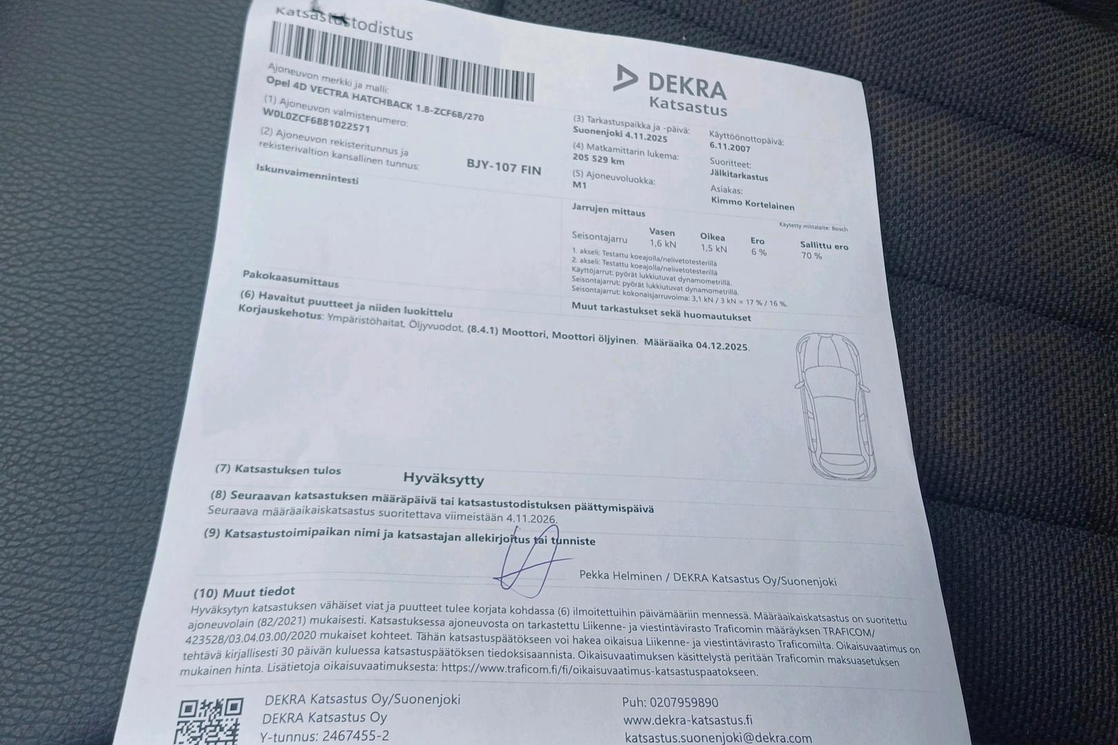 OPEL VECTRA 2007