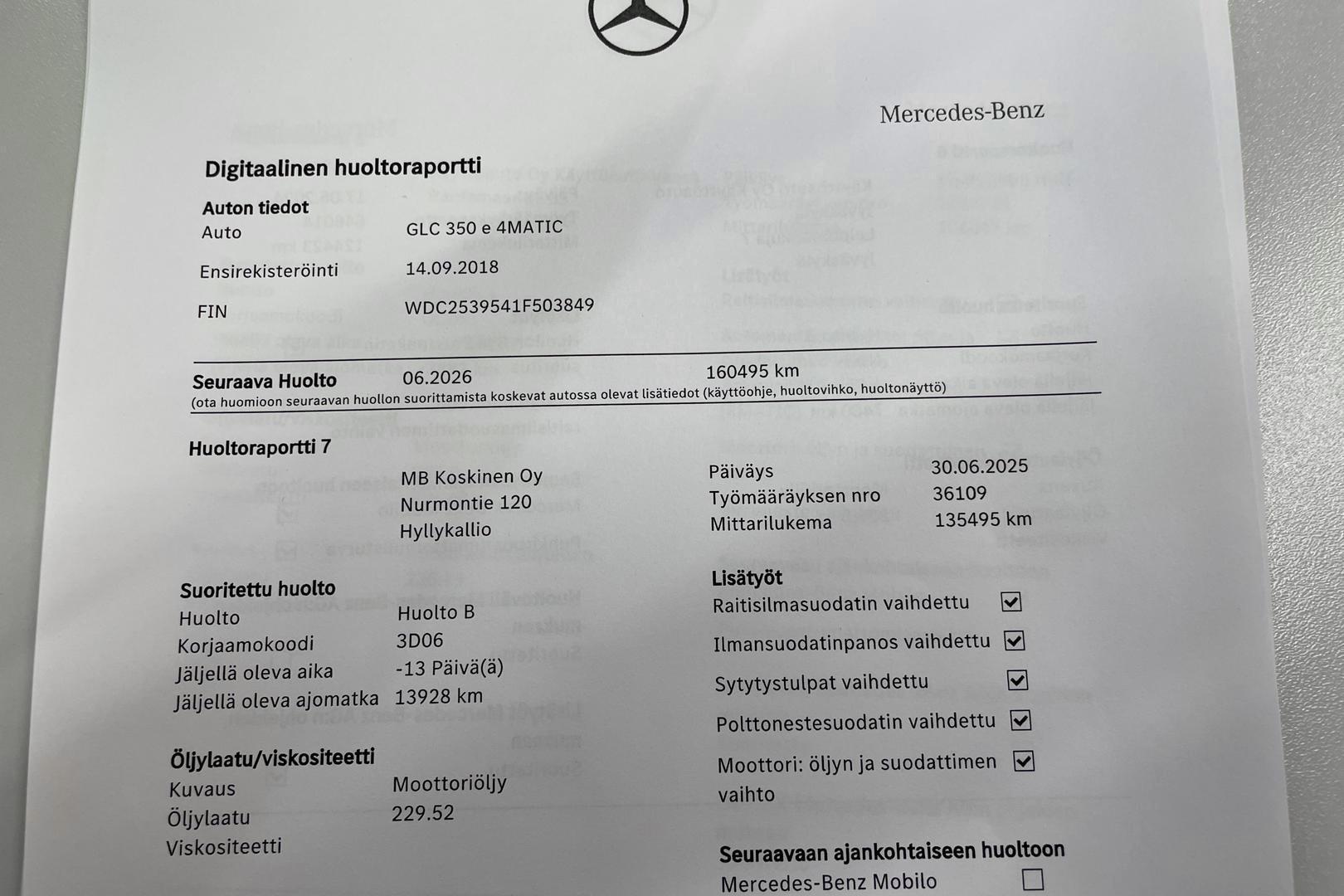 MERCEDES-BENZ GLC 2019