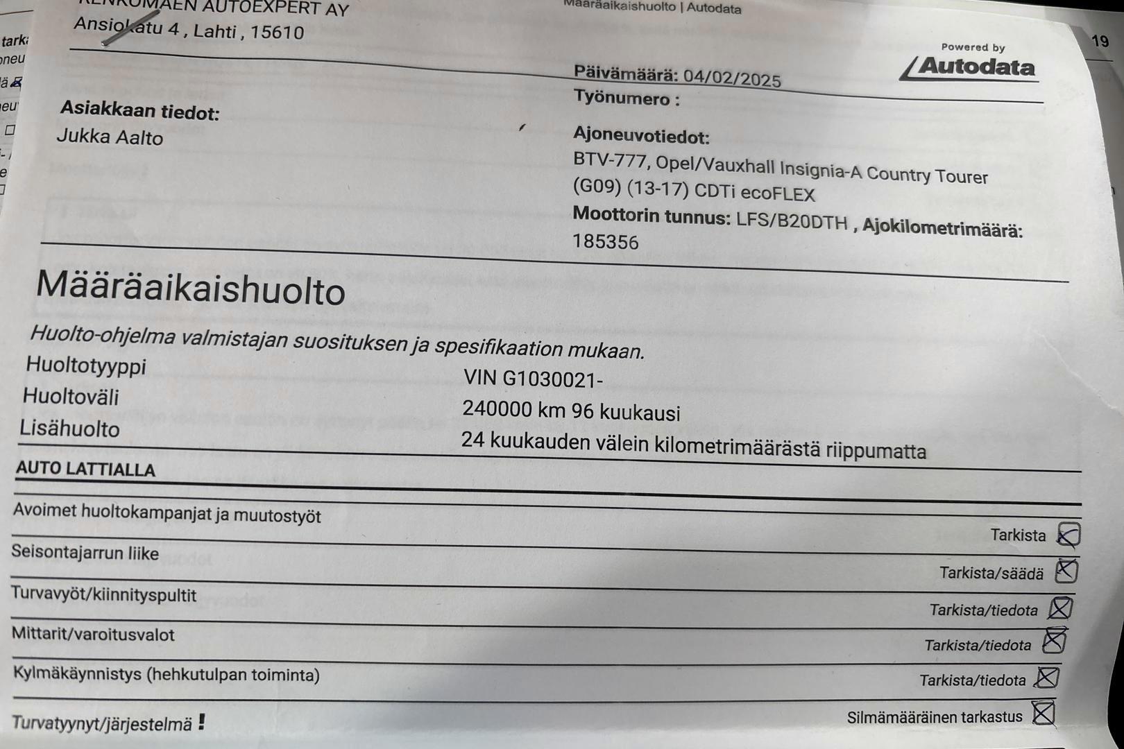 OPEL INSIGNIA 2016