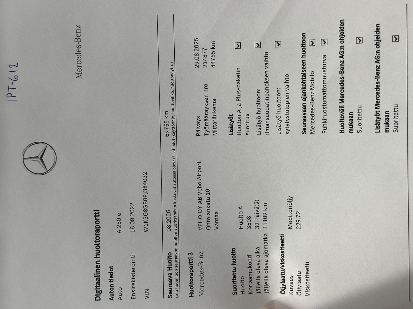 MERCEDES-BENZ A 2022