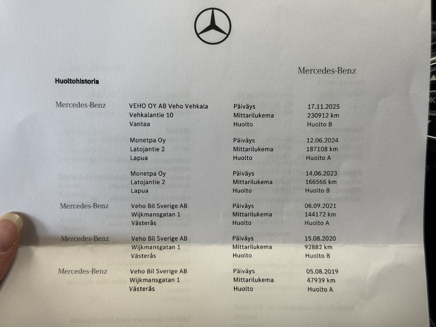 MERCEDES-BENZ V 2018