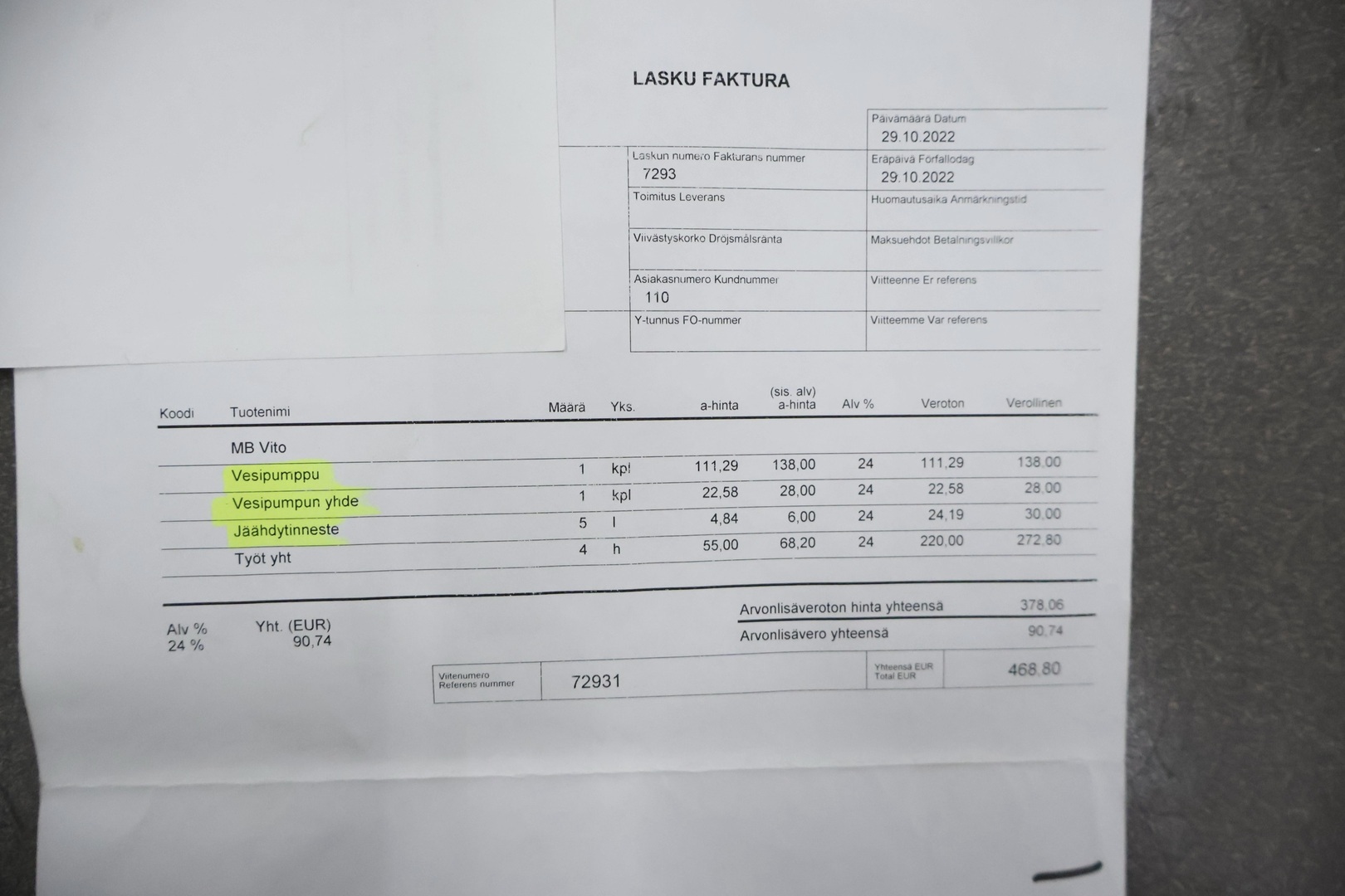 MERCEDES-BENZ Vito 2011