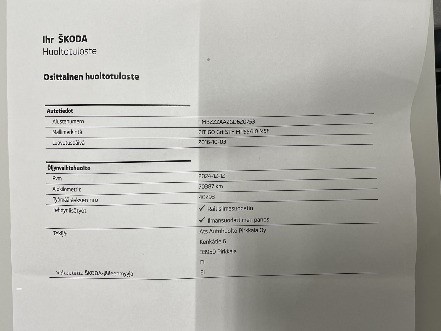 SKODA Citigo 2016