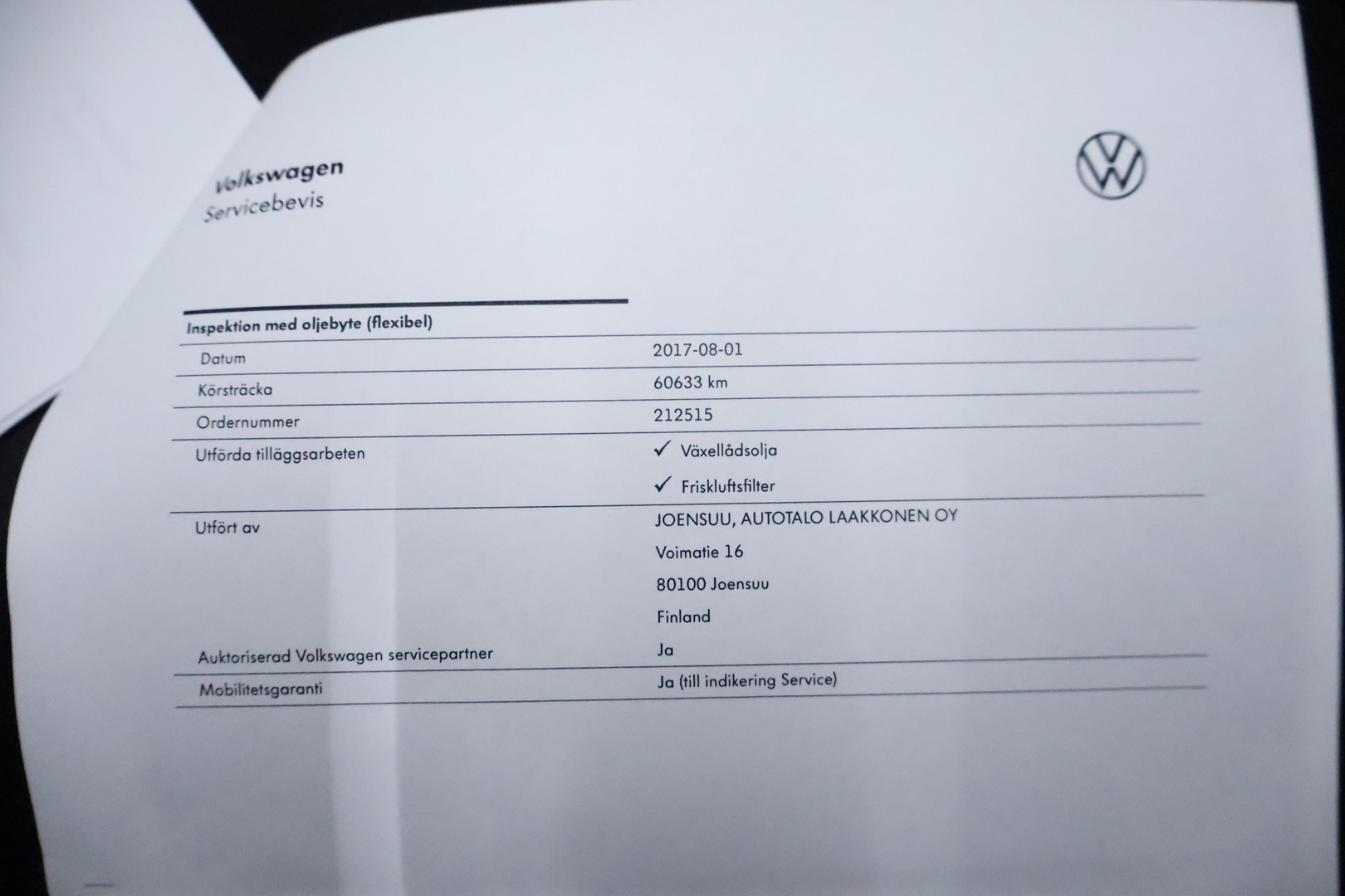 VOLKSWAGEN Passat 2017