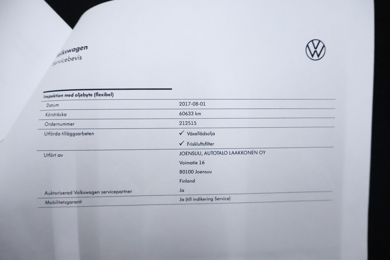 VOLKSWAGEN Passat 2017