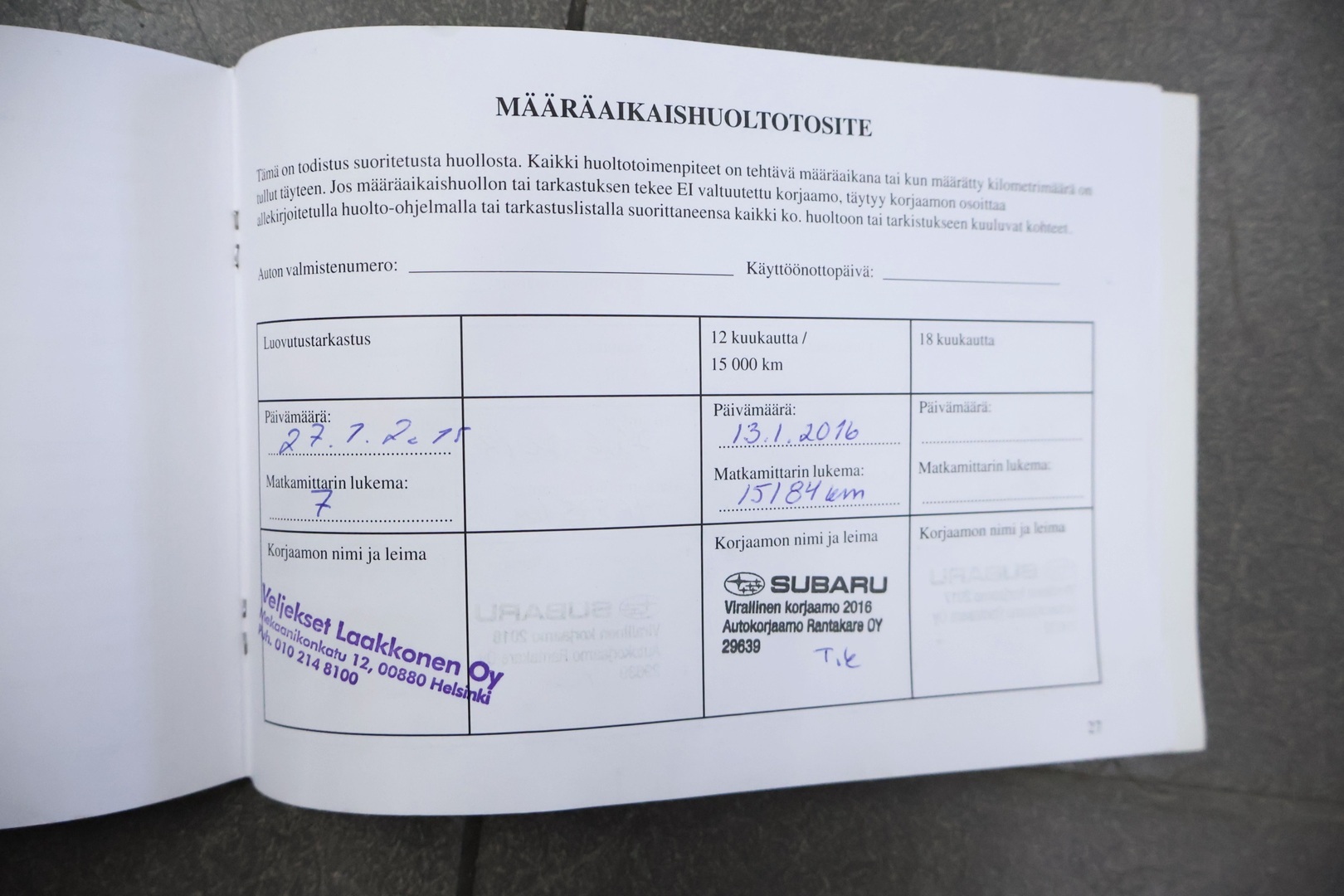 SUBARU Forester 2015