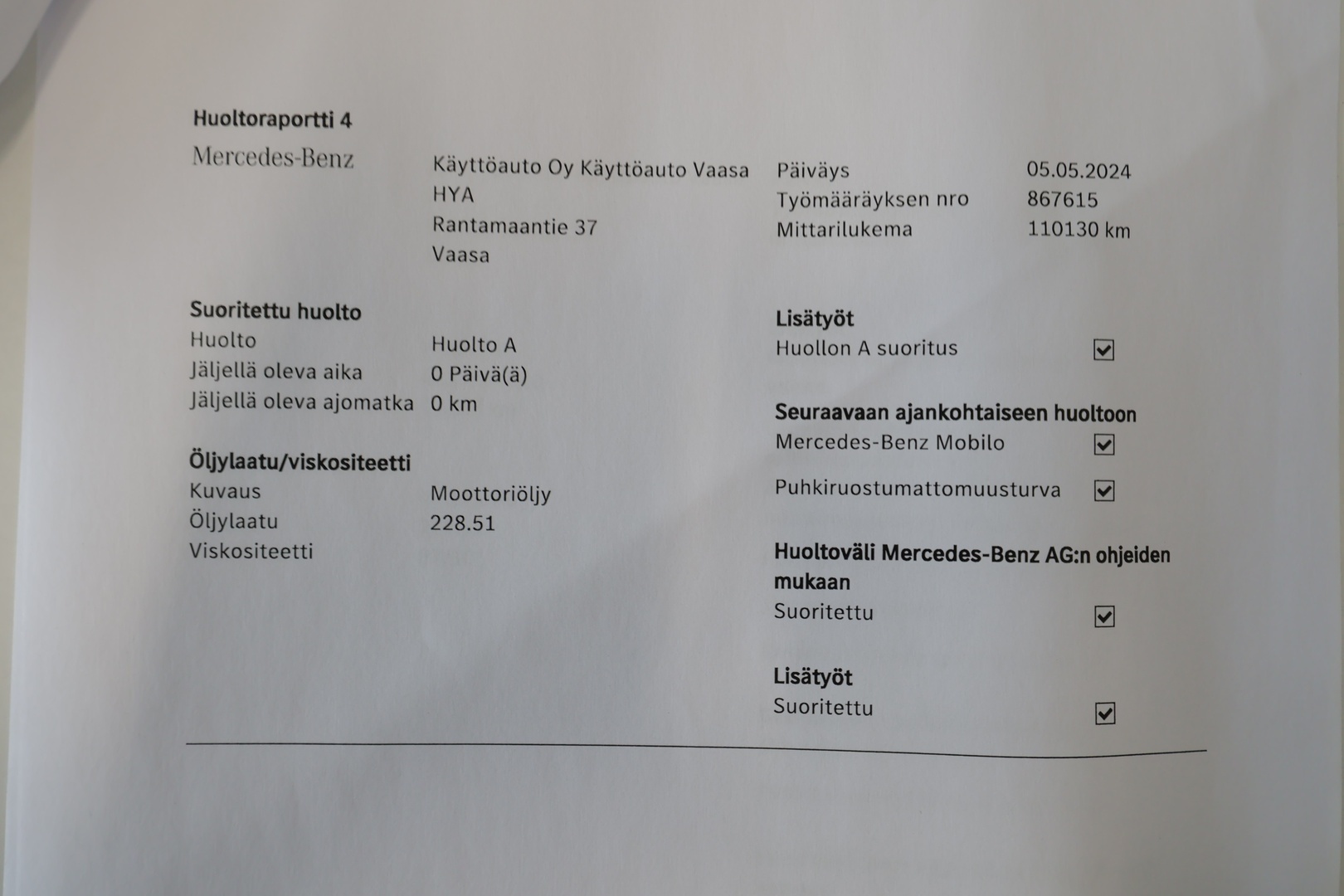 MERCEDES-BENZ Vito 2019