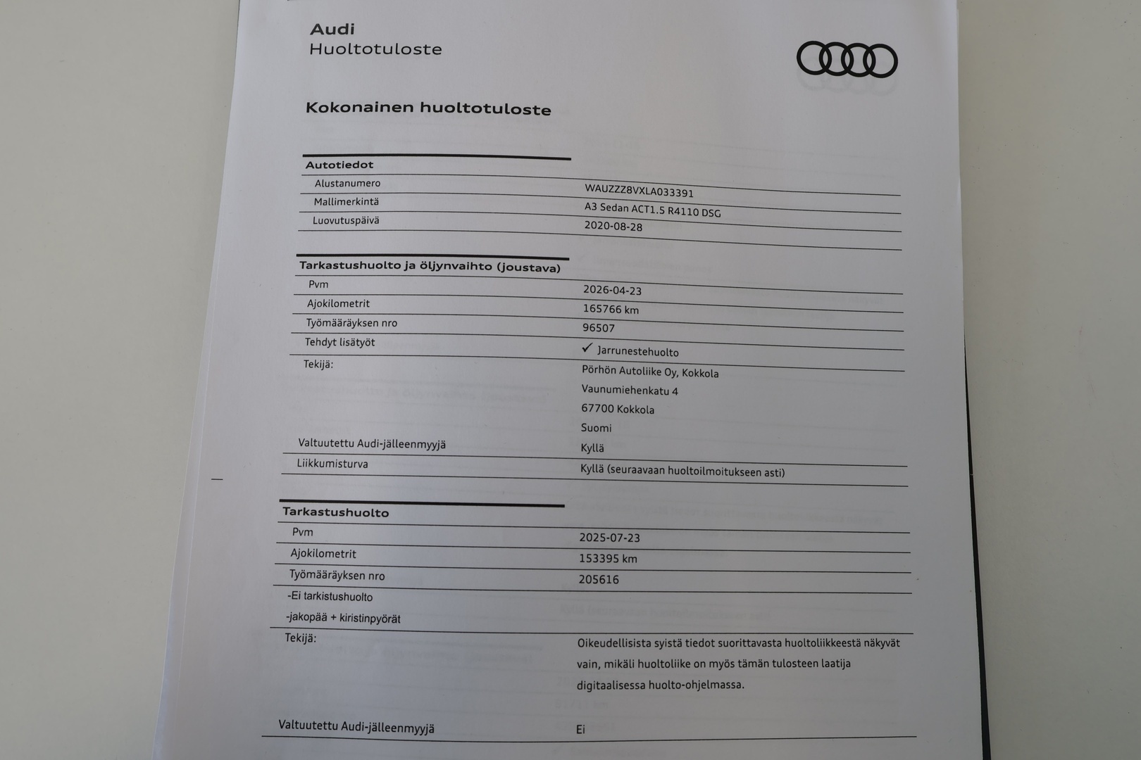 AUDI A3 2020